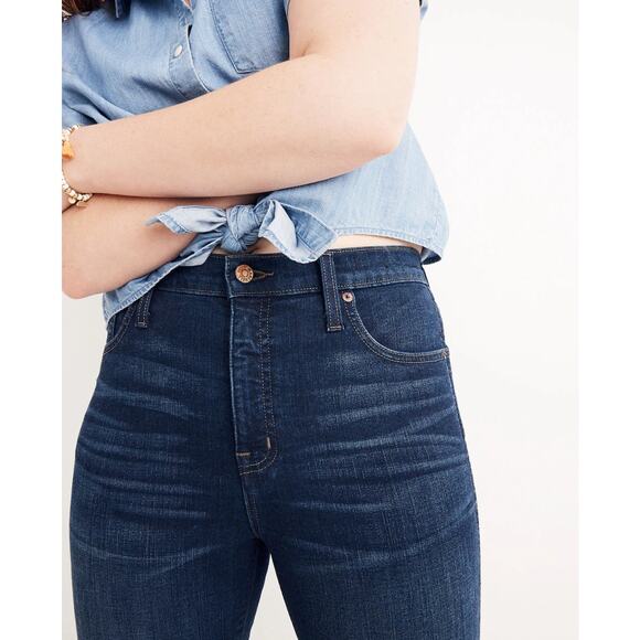 Madewell 10" High-Rise Skinny Jeans in Hayes Wash - Picture 12 of 13